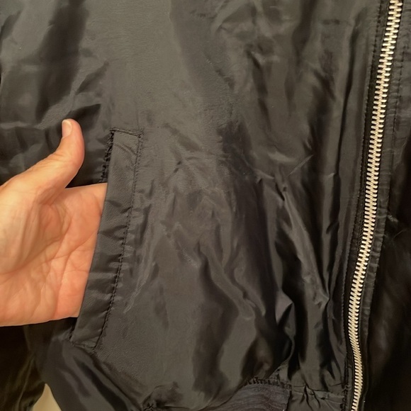 Martin’s Flight Jacket‎ Navy Blue Nylon Faux Fur collar, Full Zip, men’s Sz XL - Picture 10 of 16